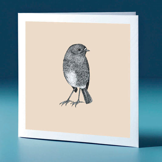 toutouwai pastel bird themed greeting card