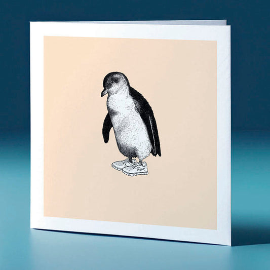 trainers korora pastel bird themed greeting card