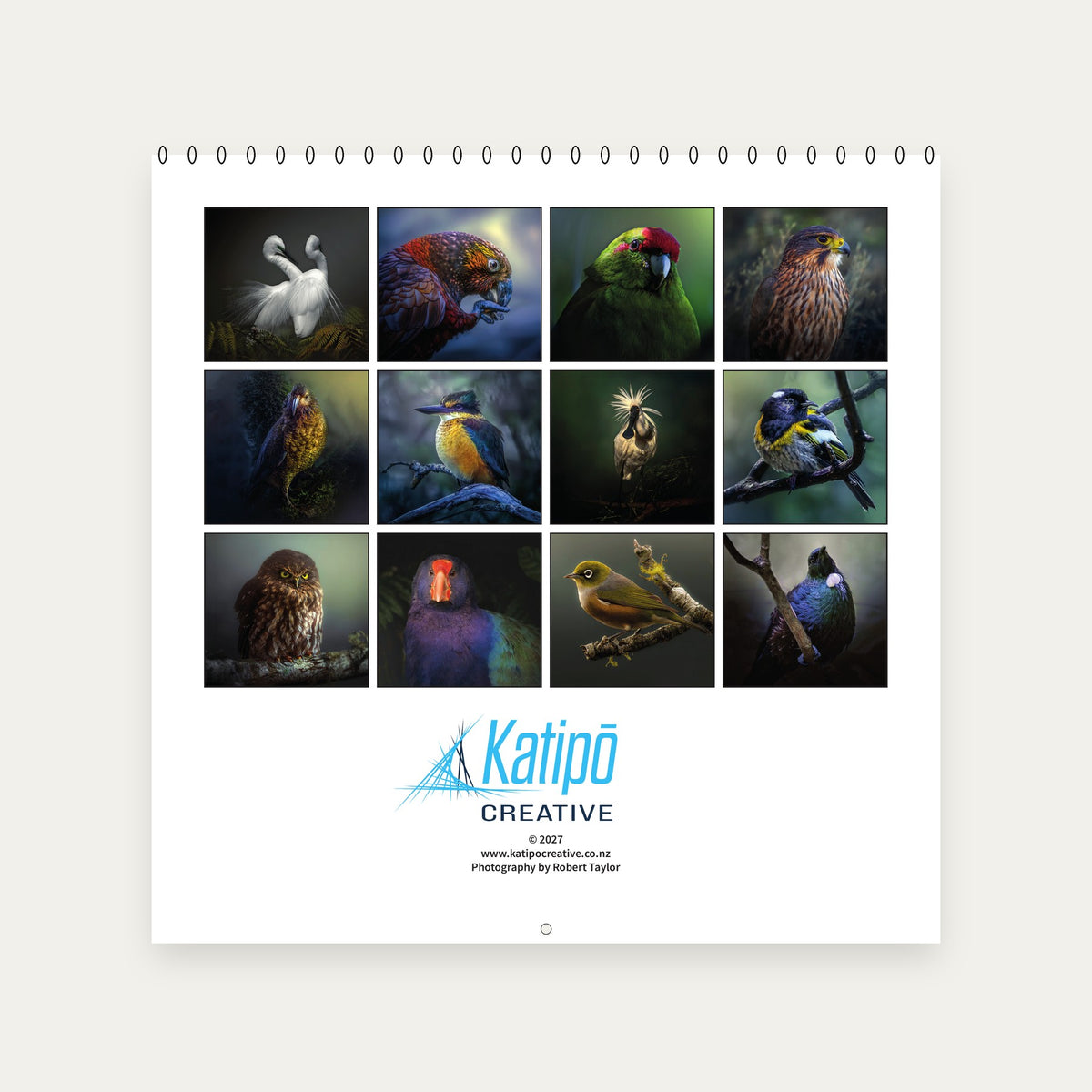 Birds of Aotearoa 2027 Calendar